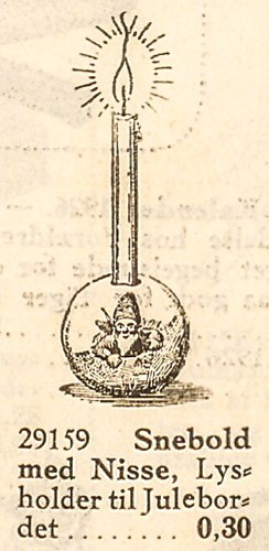 Side fra Illums julekatalog 1925. Sneboldstagen.