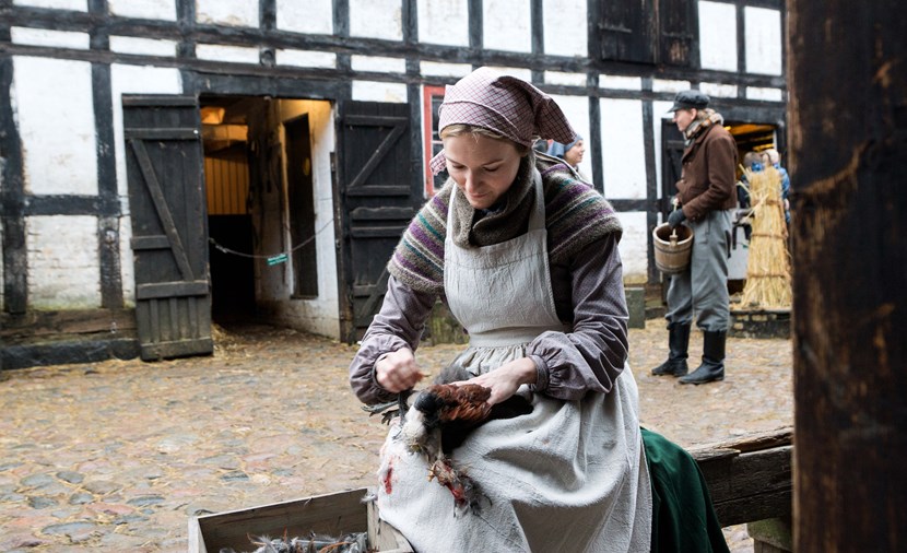 Through the market town