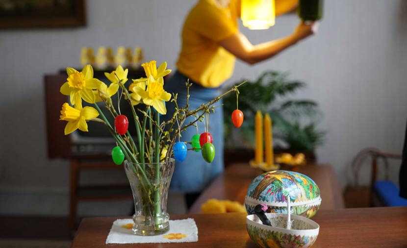 Se påskepyntede hjem